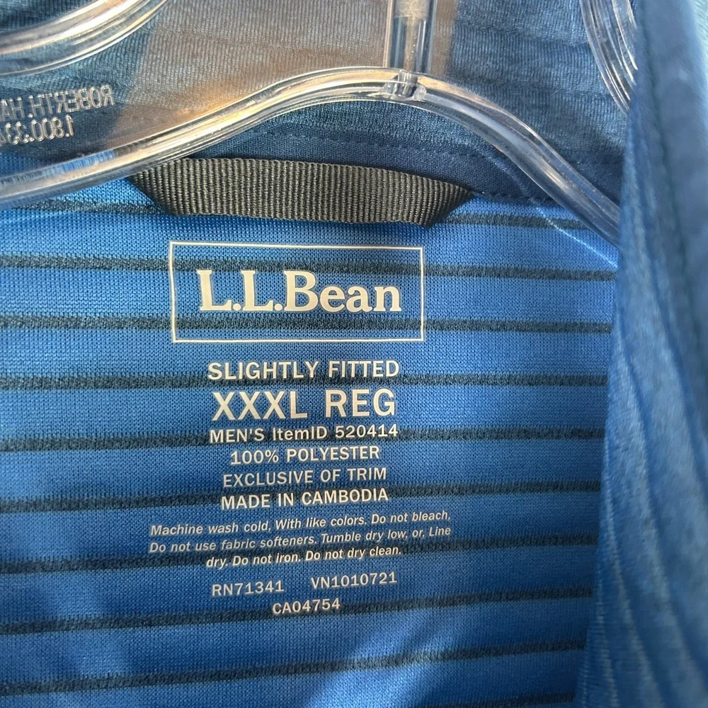LL BEAN MENS Airlight Knit Full-Zip BLUE XXXL SLIGHTLY FITTED jacket coat quilt - Picture 3 of 12